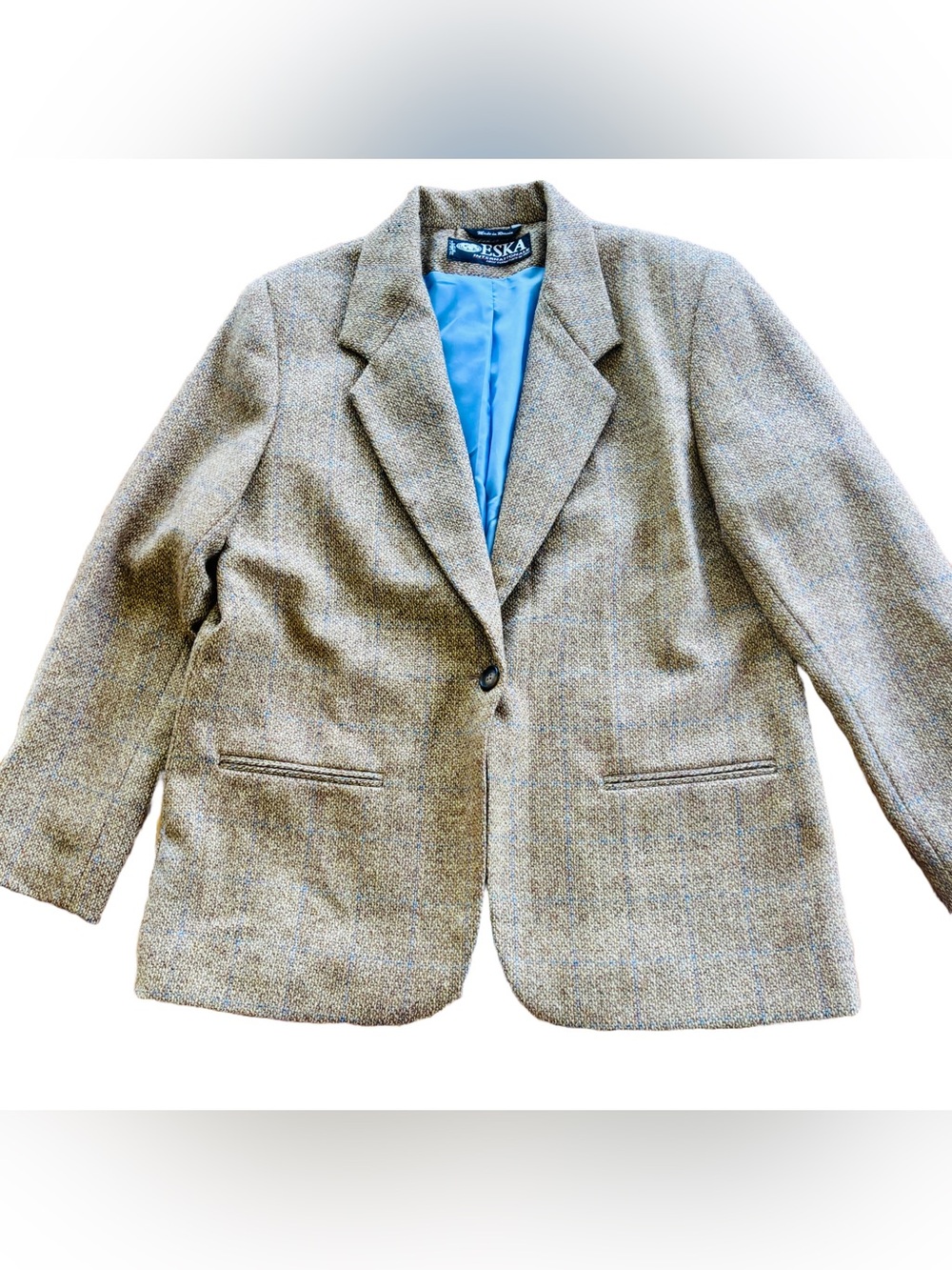 Vintage 100% Wool Lined Blazer Made In Russia